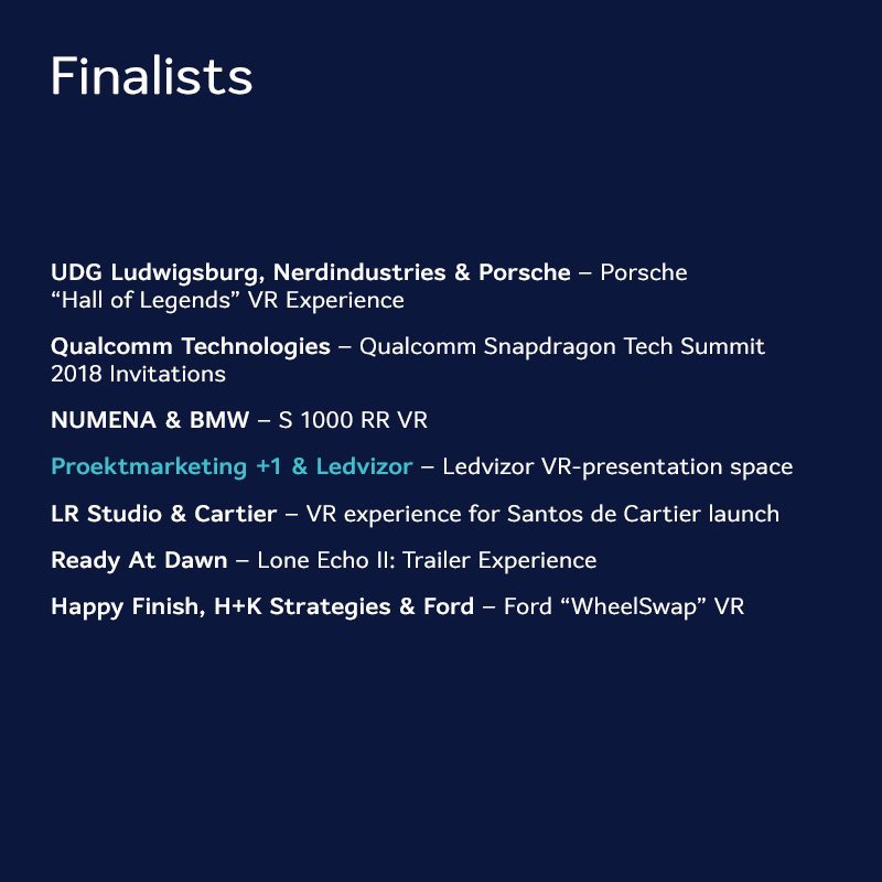 Vr awards finalists
